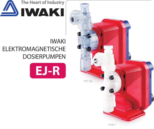 Iwaki solenoid metering pumps series EJ-R